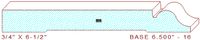 Baseboard 6-1/2" - 16 Baseboard 6-1/2" - 16
