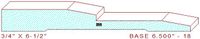 Baseboard 6-1/2" - 18 Baseboard 6-1/2" - 18