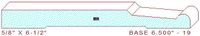 Baseboard 6-1/2" - 19 Baseboard 6-1/2" - 19