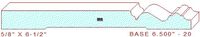 Baseboard 6-1/2" - 20 Baseboard 6-1/2" - 20
