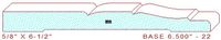 Baseboard 6-1/2" - 22 Baseboard 6-1/2" - 22