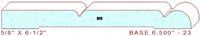 Baseboard 6-1/2" - 23 Baseboard 6-1/2" - 23