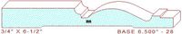 Baseboard 6-1/2" - 28 Baseboard 6-1/2" - 28