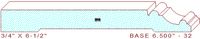 Baseboard 6-1/2" - 32 Baseboard 6-1/2" - 32