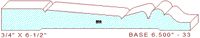 Baseboard 6-1/2" - 33 Baseboard 6-1/2" - 33