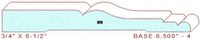Baseboard 6-1/2" - 4 Baseboard 6-1/2" - 4