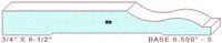 Baseboard 6-1/2" - 5 Baseboard 6-1/2" - 5