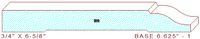 Baseboard 6-5/8" - 1 Baseboard 6-5/8" - 1