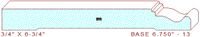 Baseboard 6-3/4" - 13 Baseboard 6-3/4" - 13