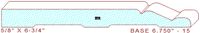 Baseboard 6-3/4" - 15 Baseboard 6-3/4" - 15