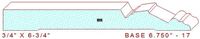 Baseboard 6-3/4" - 17 Baseboard 6-3/4" - 17
