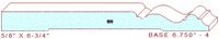 Baseboard 6-3/4" - 4 Baseboard 6-3/4" - 4
