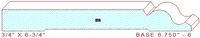 Baseboard 6-3/4" - 6 Baseboard 6-3/4" - 6