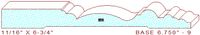 Baseboard 6-3/4" - 9 Baseboard 6-3/4" - 9