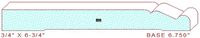 Baseboard 6-3/4" Baseboard 6-3/4"