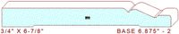 Baseboard 6-7/8" - 2 Baseboard 6-7/8" - 2