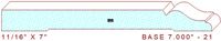 Baseboard 7" - 21 Baseboard 7" - 21