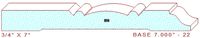 Baseboard 7" - 22 Baseboard 7" - 22