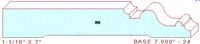 Baseboard 7" - 24 Baseboard 7" - 24