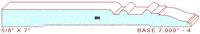 Baseboard 7" - 4 Baseboard 7" - 4
