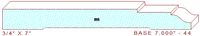 Baseboard 7" - 44 Baseboard 7" - 44