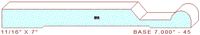 Baseboard 7" - 45 Baseboard 7" - 45