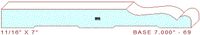 Baseboard 7" - 69 Baseboard 7" - 69