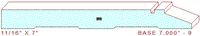 Baseboard 7" - 9 Baseboard 7" - 9