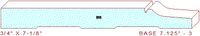 Baseboard 7-1/8" - 3 Baseboard 7-1/8" - 3