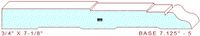 Baseboard 7-1/8" - 5 Baseboard 7-1/8" - 5