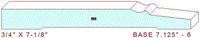 Baseboard 7-1/8" - 6 Baseboard 7-1/8" - 6