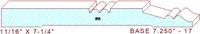 Baseboard 7-1/4" - 17 Baseboard 7-1/4" - 17