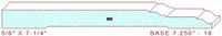 Baseboard 7-1/4" - 18 Baseboard 7-1/4" - 18