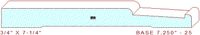 Baseboard 7-1/4" - 25 Baseboard 7-1/4" - 25