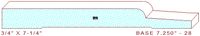 Baseboard 7-1/4" - 28 Baseboard 7-1/4" - 28