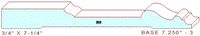 Baseboard 7-1/4" -3 Baseboard 7-1/4" -3