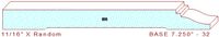 Baseboard 7-1/4" - 32 Baseboard 7-1/4" - 32