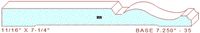 Baseboard 7-1/4" - 35 Baseboard 7-1/4" - 35