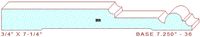 Baseboard 7-1/4" - 36 Baseboard 7-1/4" - 36