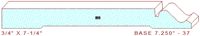 Baseboard 7-1/4" - 37 Baseboard 7-1/4" - 37