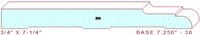 Baseboard 7-1/4" - 38 Baseboard 7-1/4" - 38