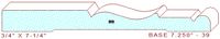 Baseboard 7-1/4" - 39 Baseboard 7-1/4" - 39