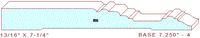Baseboard 7-1/4" - 4 Baseboard 7-1/4" - 4