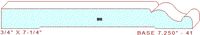 Baseboard 7-1/4" - 41 Baseboard 7-1/4" - 41