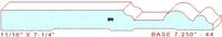 Baseboard 7-1/4" - 44 Baseboard 7-1/4" - 44
