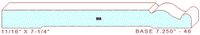 Baseboard 7-1/4" - 46 Baseboard 7-1/4" - 46