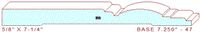 Baseboard 7-1/4" - 47 Baseboard 7-1/4" - 47