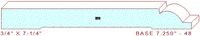 Baseboard 7-1/4" - 48 Baseboard 7-1/4" - 48