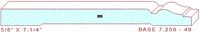 Baseboard 7-1/4" - 49 Baseboard 7-1/4" - 49