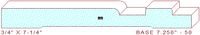 Baseboard 7-1/4" - 50 Baseboard 7-1/4" - 50